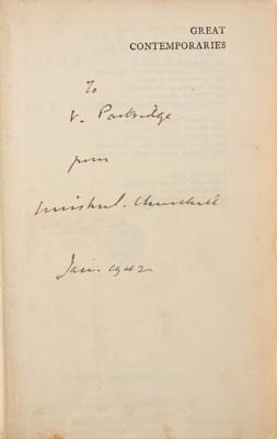 Lot #157 Winston Churchill Signed Book - Image 2