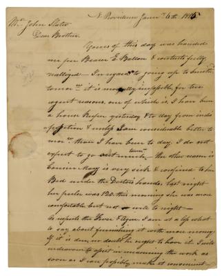 Lot #292 Samuel Slater Autograph Letter Signed - Image 1