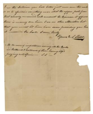 Lot #292 Samuel Slater Autograph Letter Signed - Image 2