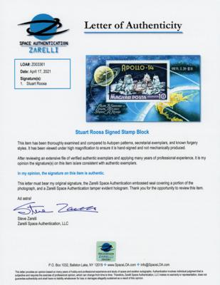 Lot #397 Stuart A. Roosa Signed Postage Stamp - Image 2