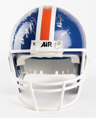 Lot #624 Denver Broncos: 1996 Multisigned (30+) Football Helmet - Image 5