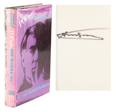 Lot #427 Andy Warhol Signed and Initialed Book - Image 1