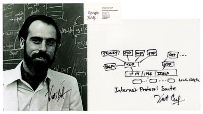Lot #199 Vint Cerf (3) Signed Items
