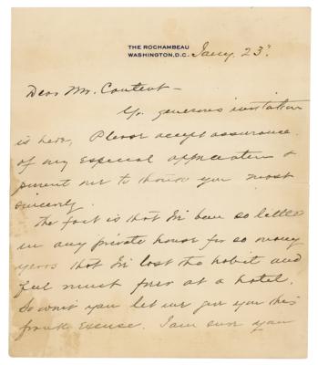 Lot #258 James Clark McReynolds Autograph Letter Signed - Image 1