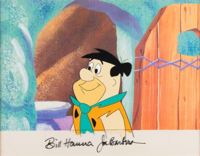 Lot #852 Bill Hanna and Joe Barbera Twice-Signed Production Cel - Image 1