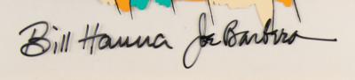 Lot #852 Bill Hanna and Joe Barbera Twice-Signed Production Cel - Image 4