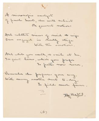 Lot #466 Dollie Radford Autograph Manuscript Signed - Image 2