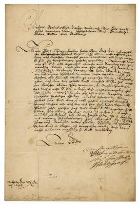 Lot #240 King Charles X Gustav of Sweden Letter Signed - Image 1