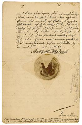 Lot #239 King Adolf Frederick of Sweden Document Signed - Image 1