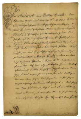 Lot #244 King Frederick I of Sweden Document Signed - Image 1