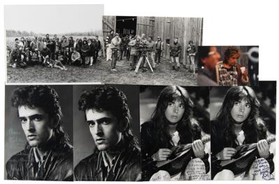 Lot #497 Bob Dylan Signed Photograph and 'Hearts of Fire' Ephemera - Image 4