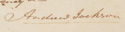 Lot #8 Andrew Jackson Autograph Letter Signed - Image 2
