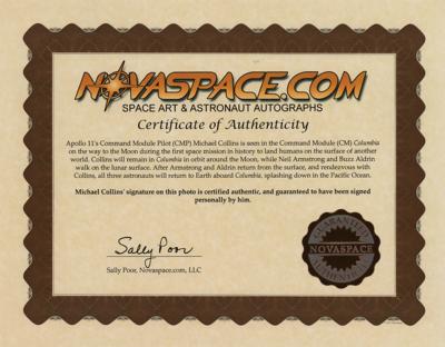 Lot #375 Michael Collins Signed Photograph - Image 3