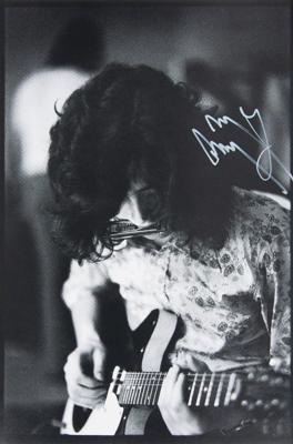Lot #539 Led Zeppelin: Jimmy Page Signed Photograph - Image 1