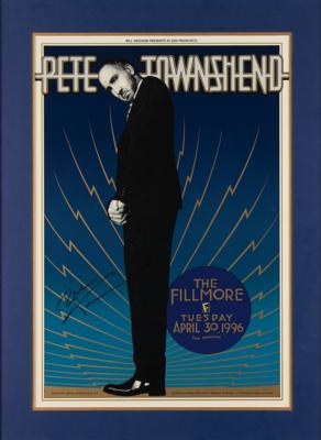Lot #551 The Who: Pete Townshend Signed 1996 Concert Print - Image 1