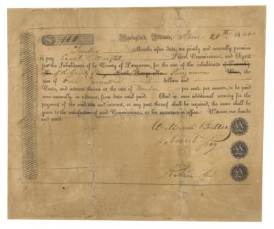 Lot #13 Abraham Lincoln Document Signed - Image 1