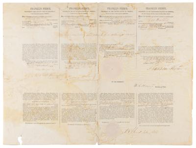 Lot #11 Franklin Pierce Document Signed as President - Image 1