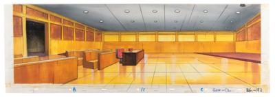 Lot #859 X-Men (10) Panorama Production Watercolors with Overlay Backgrounds from X-Men: The Animated Series Production Backgrounds - Image 5