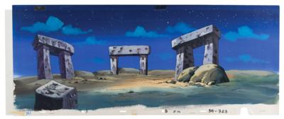 Lot #860 X-Men (10) Panorama Production Watercolors with Overlay Backgrounds from X-Men: The Animated Series Production Backgrounds - Image 7
