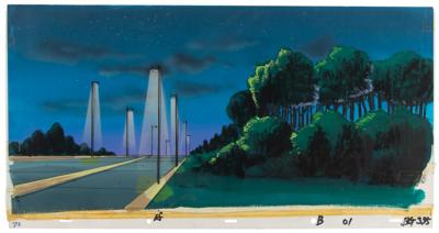 Lot #862 X-Men (10) Panorama Production Watercolors with Overlay Backgrounds from X-Men: The Animated Series Production Backgrounds - Image 6
