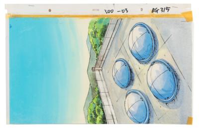 Lot #862 X-Men (10) Panorama Production Watercolors with Overlay Backgrounds from X-Men: The Animated Series Production Backgrounds - Image 9