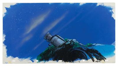Lot #861 X-Men (10) Panorama Production Watercolors with Overlay Backgrounds from X-Men: The Animated Series Production Backgrounds - Image 3
