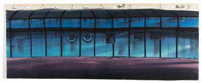 Lot #861 X-Men (10) Panorama Production Watercolors with Overlay Backgrounds from X-Men: The Animated Series Production Backgrounds - Image 7