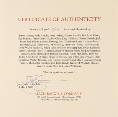 Lot #614 Western Legends Multi-Signed Book - Image 6