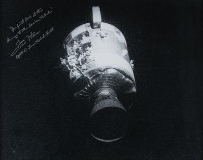 Lot #378 Fred Haise Signed Oversized Photograph - Image 1