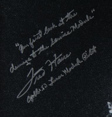 Lot #378 Fred Haise Signed Oversized Photograph - Image 3