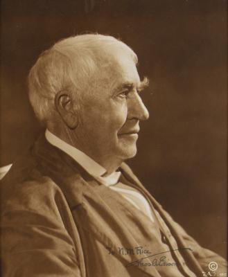 Lot #141 Thomas Edison Signed Photograph - Image 1