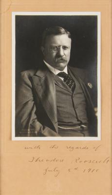 Lot #18 Theodore Roosevelt Signed Photograph - Image 1