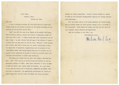 Lot #122 Helen Keller: 