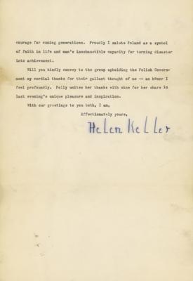 Lot #122 Helen Keller: 