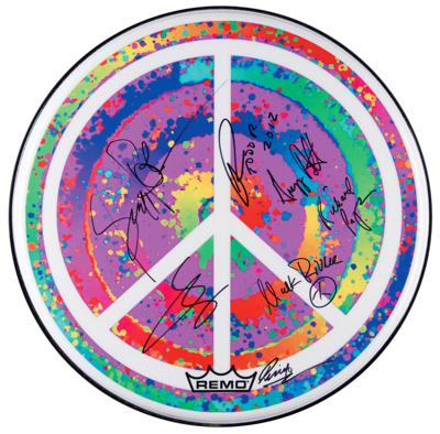 Lot #519 Beatles: Ringo Starr and His All-Starr Band Signed Drum Head  - Image 1