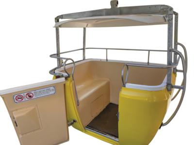 Lot #809 Disneyland Skyway Attraction Vehicle Yellow #3 - Image 1