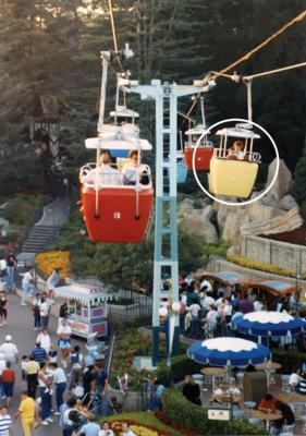 Lot #809 Disneyland Skyway Attraction Vehicle Yellow #3 - Image 12