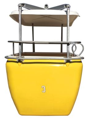 Lot #809 Disneyland Skyway Attraction Vehicle Yellow #3 - Image 7