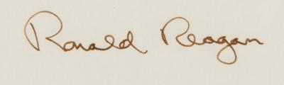 Lot #96 Ronald Reagan Signature - Image 2