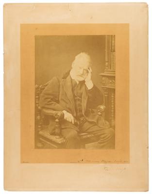 Lot #439 Victor Hugo Signed Oversized Photograph - Image 1