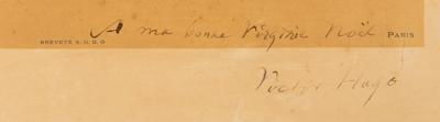 Lot #439 Victor Hugo Signed Oversized Photograph - Image 2