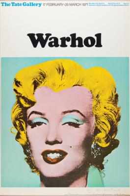 Lot #411 Andy Warhol Signed Poster of Marilyn Monroe - Image 1