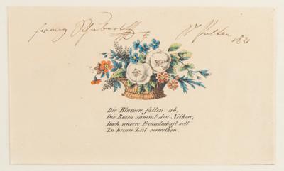 Lot #483 Franz Schubert Signature - Image 1