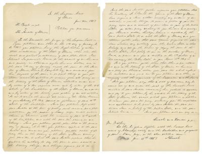 Lot #172 Joseph Cosey: Abraham Lincoln Forged Legal Document - Image 1