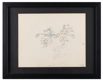 Lot #643 Mickey and Minnie Mouse production drawing from Mickey's Mellerdrammer Production Drawing - Image 2