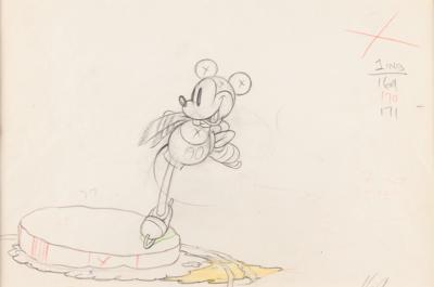 Lot #649 Mickey Mouse production drawing from On Ice Production Drawing - Image 1