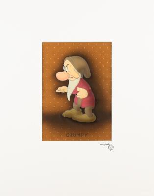 Lot #666 Grumpy production cel from Snow White and the Seven Dwarfs - Image 2