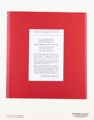 Lot #666 Grumpy production cel from Snow White and the Seven Dwarfs - Image 3