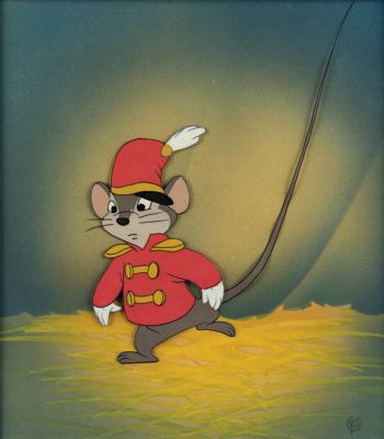 Lot #721 Timothy Q. Mouse production cel from Dumbo Production Cel - Image 1