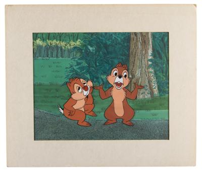 Lot #762 Chip and Dale production cels from Disneyland Production Cels - Image 2